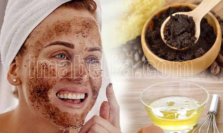 mascarilla de café y huevo